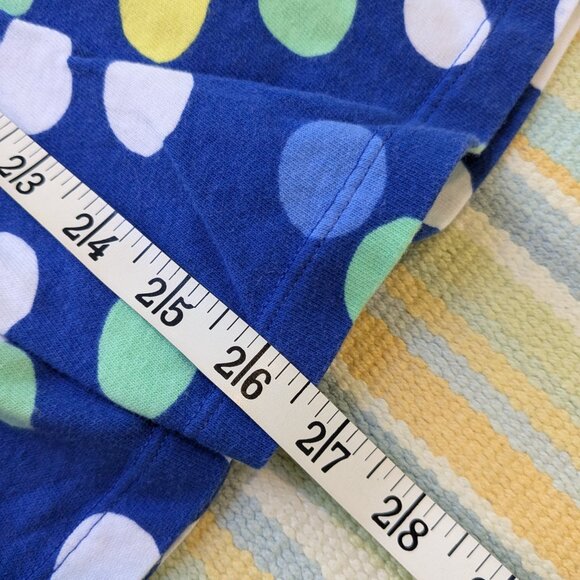 Gymboree Blue knit polka dot dress size Medium - Picture 4 of 9